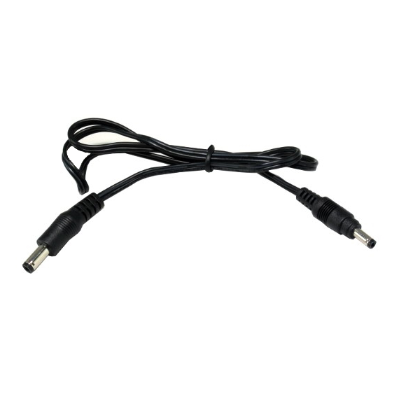 BixMart BP100 battery pack output cable 12VDC with female to female DC barrel connectors for LED lighting power extension