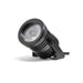 Gantom 7 compact LED spotlight front three quarter view showing lens ribbed body and mounting bracket