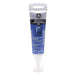 GE All-Purpose Silicone I sealant blue tube with clear applicator tip non-conductive adhesive for LED strip installation on white background