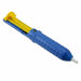 Jonard Tools DP-140 desoldering pump with blue textured grip and yellow plunger featuring vacuum tip for solder removal