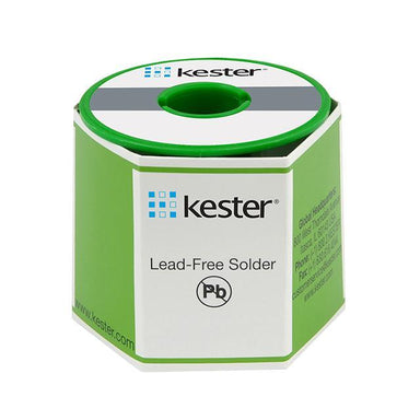Kester 268 lead free solder wire spool flux cored green packaging front view