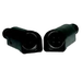 Kycon KPPX series mating panel mount receptacles for DC female field installable plug high current black 4-pin connectors pair