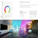 LTECH UX8 wallplate dimmer DMX512 output RJ45 signal interface wiring diagram and 4 customized lighting scenes in living room
