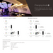 LTECH UX8 wallplate dimmer system configuration diagram showing DMX512 signal output and wireless control options with product specifications