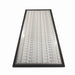 Moss Illumination MI Fixture 1020 LED panel front view showing LED array PCB board in black aluminum frame for studio and broadcast lighting