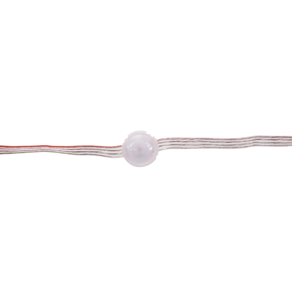 Moss LED 5V Pixel Dots RGB APA102 diffused dome single module on wire white background