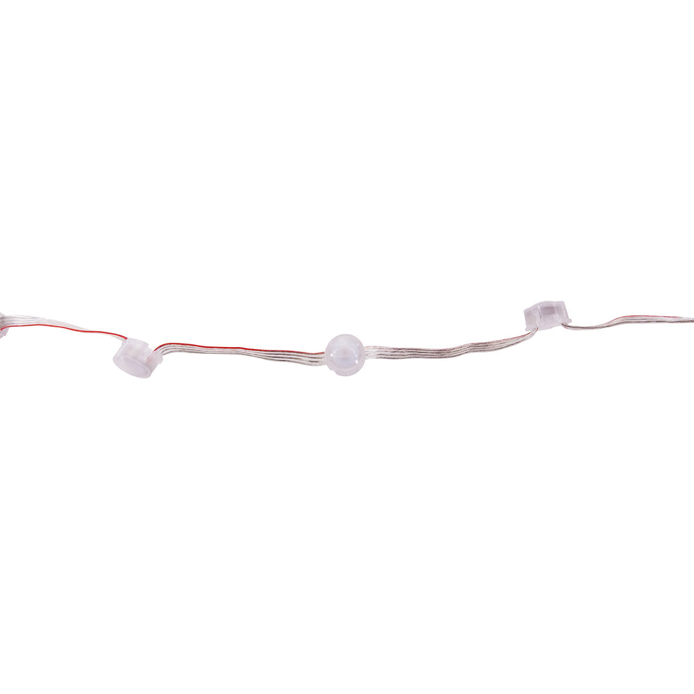 Moss LED 5V Pixel Dots RGB APA102 diffused dome string 3 dots on wire white background