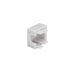 Moss LED ALH-1212 closed end cap without hole white plastic with snap-in prongs for slim H-profile surface mount aluminum channel LED profile clean finish for LED strip lighting installation