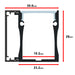 Moss LED ALJ-3028 aluminum channel cross-section technical drawing with dimensions 30.6mm width 28mm height 19.2mm inner width