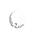 Moss LED ALM-2020 closed end cap without hole white plastic round circular shape with toothed snap-in edge for round pendant surface mount aluminum channel LED profile clean finish for LED strip lighting installation
