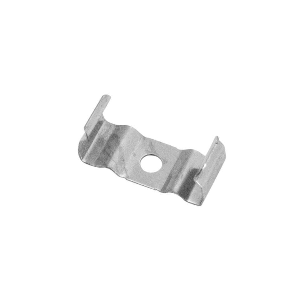 Moss LED ALM-2618 mounting clip metal spring clip with center screw hole for surface mounting aluminum channel LED profile secure installation accessory for LED strip lighting