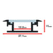 Moss LED ALM-2711 aluminum channel only cross-section dimensions 27.1mm wide 11mm high 12.2mm inner width for LED strip lighting