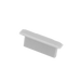 Moss LED ALM-2711 closed end cap without hole grey plastic smooth design for slim surface mount aluminum channel LED profile clean finish for LED strip lighting installation