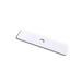 Moss LED ALM-5609 end cap with wire hole white plastic for slim recessed aluminum channel LED profile with cable pass-through for recessed LED strip lighting installation