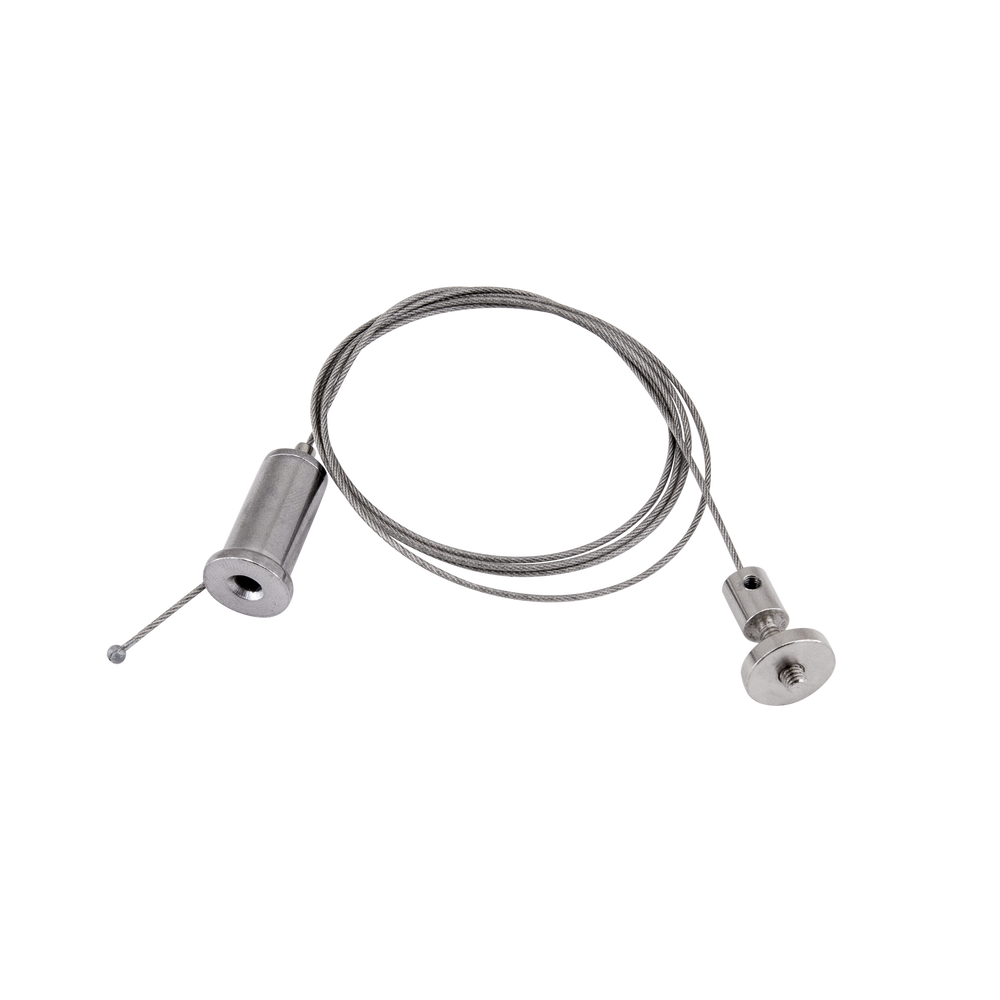 Moss LED ALM-O3030C aircraft cable hanger stainless steel suspension wire with ceiling mount eyelet and channel clip fittings for pendant hanging aluminum channel LED profile installation accessory