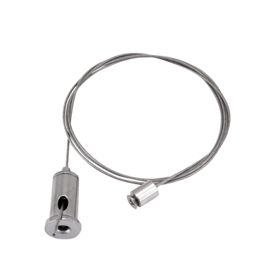 Moss LED ALM-O6060C aircraft cable hanger stainless steel suspension wire with ceiling mount eyelet and channel gripper clip fittings for pendant hanging aluminum channel LED profile installation accessory
