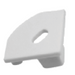 Moss LED ALQ-1919H end cap with hole white aluminum channel accessory 3D render