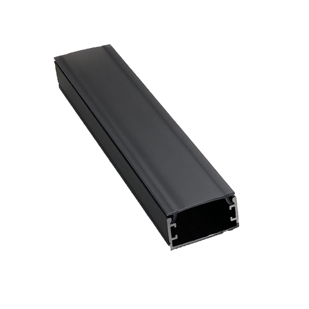 Moss LED ALQ-3015A aluminum channel with flat cover assembled in black