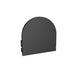 Moss LED ALQ-3015B black closed end cap for aluminum channel profile on white background