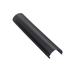 Moss LED ALQ-3015B black rounded cover for aluminum LED channel alternate angle view