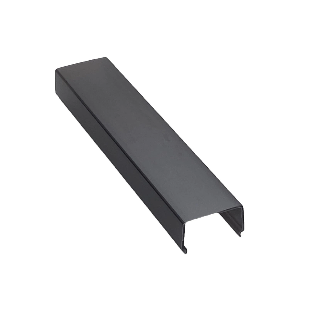 Moss LED ALQ-3015C black square cover for aluminum LED channel alternate angle view