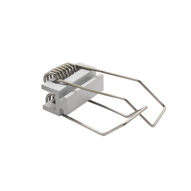 Moss LED ALQ-3535F spring-loaded brushed aluminum hanger clip for suspending square 35x35mm aluminum LED strip channel profile from ceiling