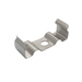 Moss LED ALQ-4542 surface mounting clip silver metal with screw hole and channel grip tabs for securing square aluminum channel LED profile to ceiling or wall for pendant lighting installation