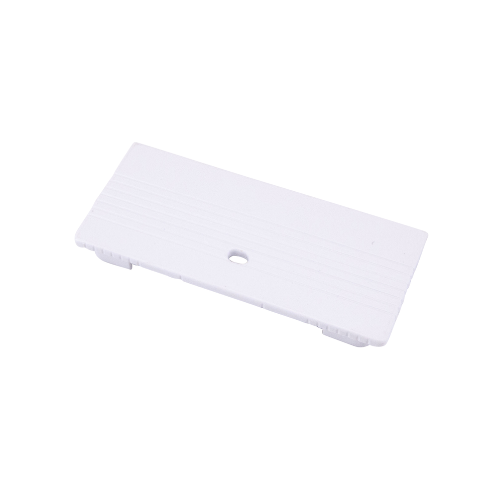 Moss LED ALSST-8035C aluminum channel end cap with hole white angle view white background