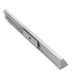 Moss LED aluminum channel MOSS-ALS-A2016 silver anodized profile back view showing mounting holes end caps and channel groove for LED strip installation