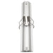 Moss LED aluminum channel MOSS-ALS-A3010 back view showing spring clips for recessed ceiling mounting silver anodized profile for LED strip lighting
