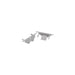 Moss LED aluminum channel MOSS-ALS-A3010 end caps pair with wire feed hole for recessed LED strip light channel installation