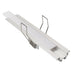 Moss LED aluminum channel MOSS-ALS-A3010 open view without diffuser cover showing LED tape mounting groove spring clips and recessed profile for LED strip installation