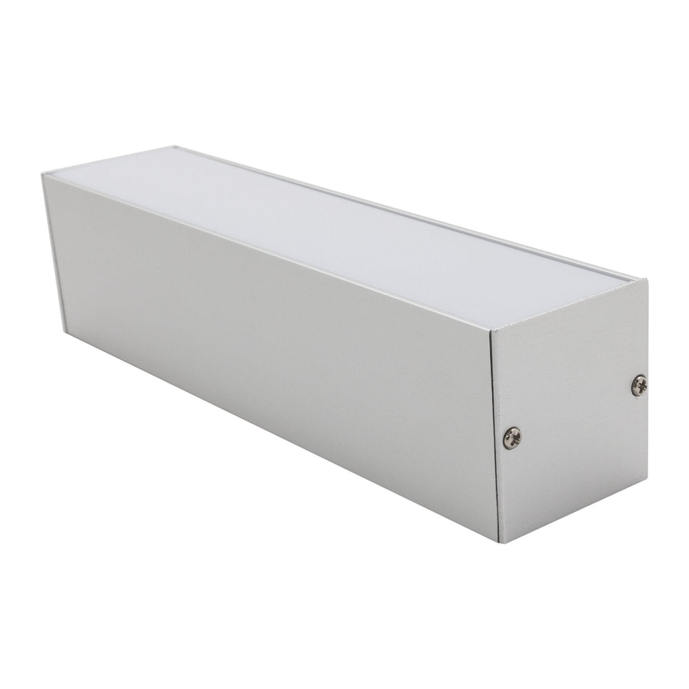 Moss LED MOSS-ALQ-3535F premium aluminum channel for LED strip mounting, closed assembled view with end caps