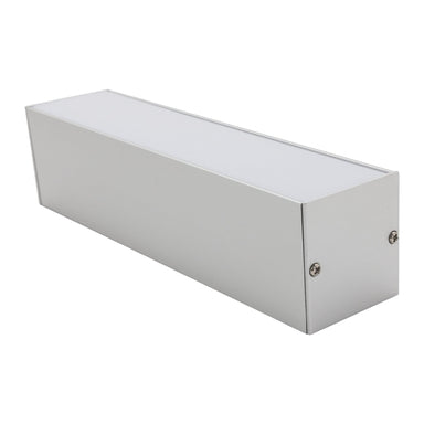 Moss LED MOSS-ALQ-3535F premium aluminum channel for LED strip mounting, closed assembled view with end caps