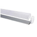Moss LED aluminum channel O6060C with clear diffuser cover open showing internal LED strip mounting area and end cap