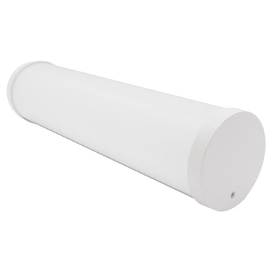 Moss LED aluminum channel MOSS-ALM-O6060C round 60mm profile with milky diffuser cover closed on white background