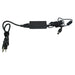 Moss LED BP100 98W LED power supply adapter with AC power cord and DC barrel connector output cable on white background