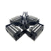Moss LED Cross-Focus Quattro rear view showing fanless heat sink design on four LED panel heads