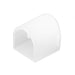 Moss LED DiffuseFLEX LED End Caps white 12mm closed end cap for DiffuseFlex LED channel, angled 3D product view on white background