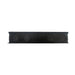 Moss LED TRIAC phase cut dimmable LED driver long side view showing black metal enclosure with multiple circular wire knockouts for flexible conduit installation