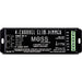 MossLED DMX 4-channel slim dimmer DMX512 decoder top view showing DMX in out connectors 4 LED output channels DC power input 12V-24V 240W 480W black enclosure