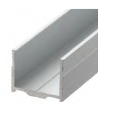 Moss LED ESH-1814 aluminum channel mounting hardware for Neon FlexLED profile angle view