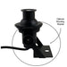 Moss LED EyeZoom Spotlight with optional mounting bracket side view black zoomable RGBW LED fixture