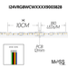 Moss LED FlexLED 180 RGB+WW+CW 24V spec diagram 10cm cut 180 LED/m 12mm PCB bare wire