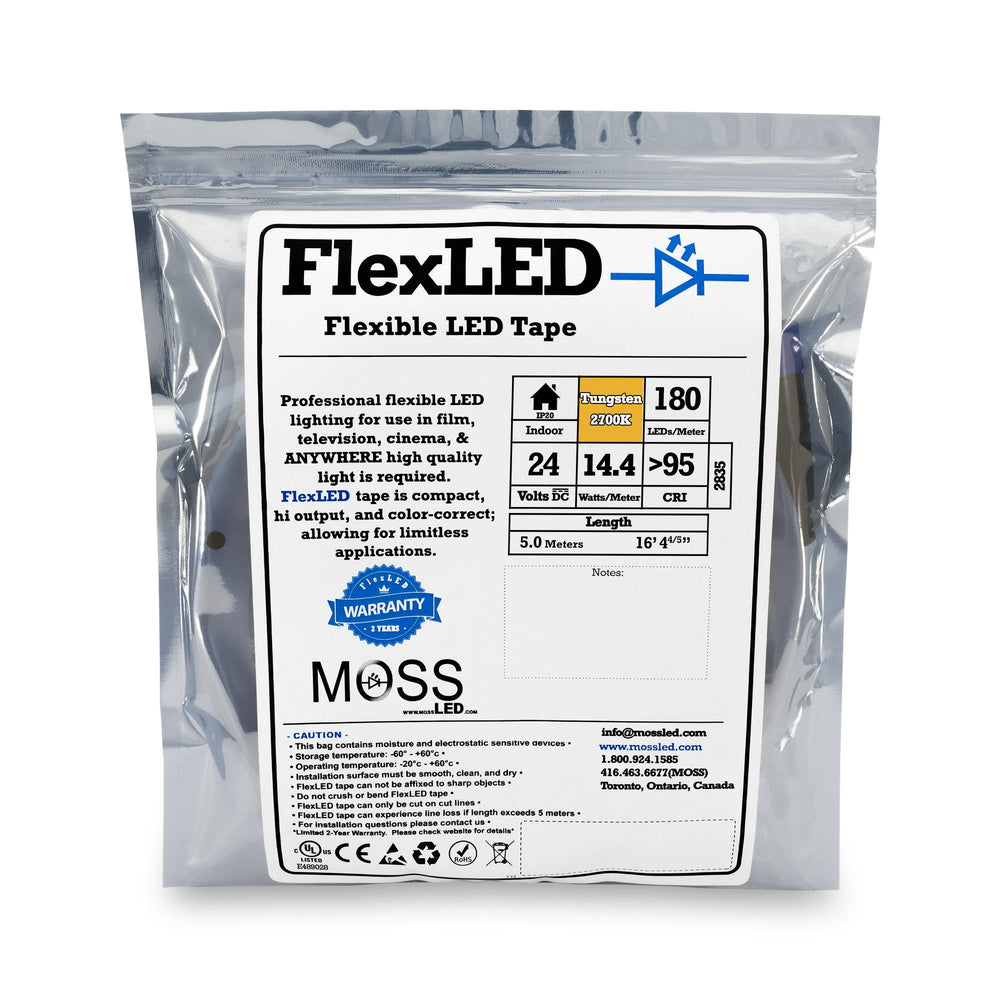 Moss Led Edge FlexLEDslim 180 White 24V — Moss LED
