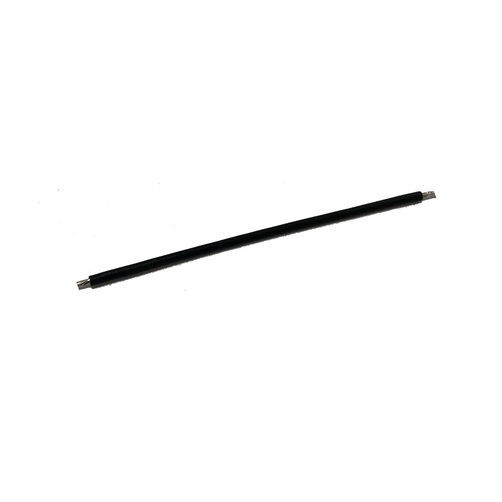 Moss LED single long jumper cable black wire with pre-stripped and tinned ends side view