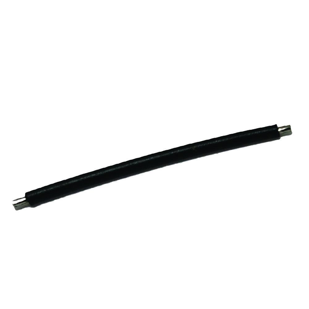 Moss LED single jumper wire black with pre-stripped and tinned ends close up view