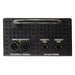 Moss LED LXFXBX pixel lighting effects box rear panel showing power input output connectors, configuration RJ45 port, Art-Net ethernet port, and ventilation holes