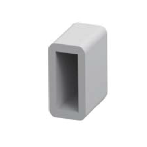 Moss LED Mini Neon FlexLED 4mm end cap closed grey 3D render