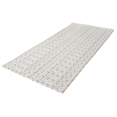 Moss LED ML14 Panel FlexLED RGB+WW+CW – 500mm × 240mm flexible LED panel with RGB, warm white, and cool white channels, angled 3/4 view showing full panel and chip layout, for film, television, and live entertainment lighting